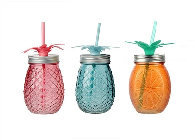 16oz glass sipper