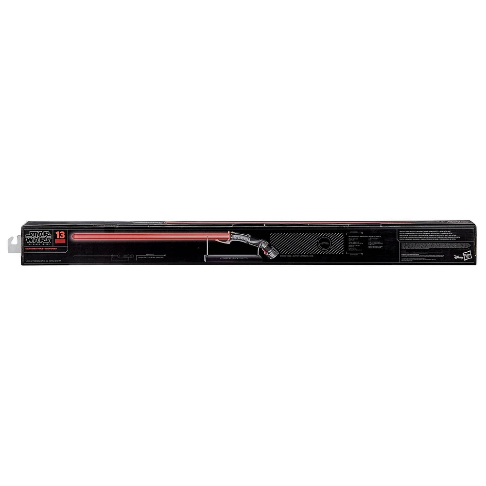Star Wars The Black Series, sabre laser Force FX du Comte Dooku avec LED et sons, article de jeu de rôle de collection, à partir de 14 ans