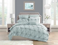Luxury Floral Ruched High Quality Duvet Cover Set