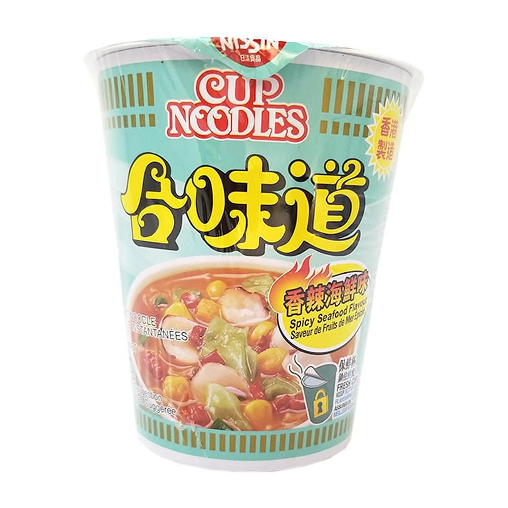 Cup noodles spicy seafood flavor