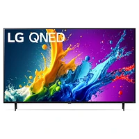LG 43-Inch QNED80 (QLED + NanoCell) Quantum Dot NanoCell 4K Smart TV - α5 AI Processor 4K, Local Dimming, Alexa Built-In, HDR10, HGIG, ALLM, WebOS 24, Magic Remote (43QNED80TUC, 2024)