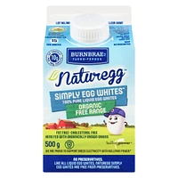 Naturoeuf que des blanc d'oeuf liquide biologiques Fermes Burnbrae 500 g / carton