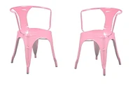 Roch à bras en rose clair ensemble de 2