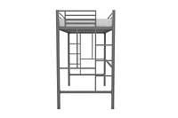 Lit Mezzanine en Métal Brittain Your Zone, Argent
