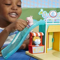 Peppa Pig Le parc aquatique de Peppa, coffret avec 2 figurines et 15 accessoires, jouet pour enfants À partir de 3 ans
