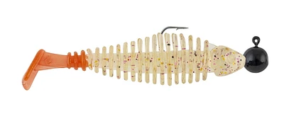 Matzuo GK3.5GRNCHRT3PK Gaikotsu Pre-Rigged Swimmer 3.5" 3Pk, 1/8th oz Fire Tail Gold, Gaikotsu Pre-Rigged Swimmer Fi