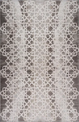 Tapis d'interieur abstrait Rug Branch Cadence, marron beige, moderne - Salon, chambre, salle a manger et cuisine<br>