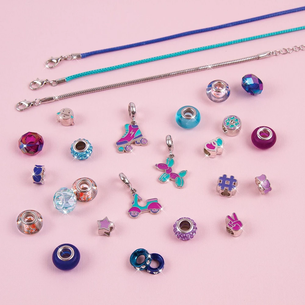 Make it Real Halo Charm Bracelets: True Blue