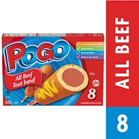 POGO® All Beef corn dogs 8-pack, 600 grams, 600 g