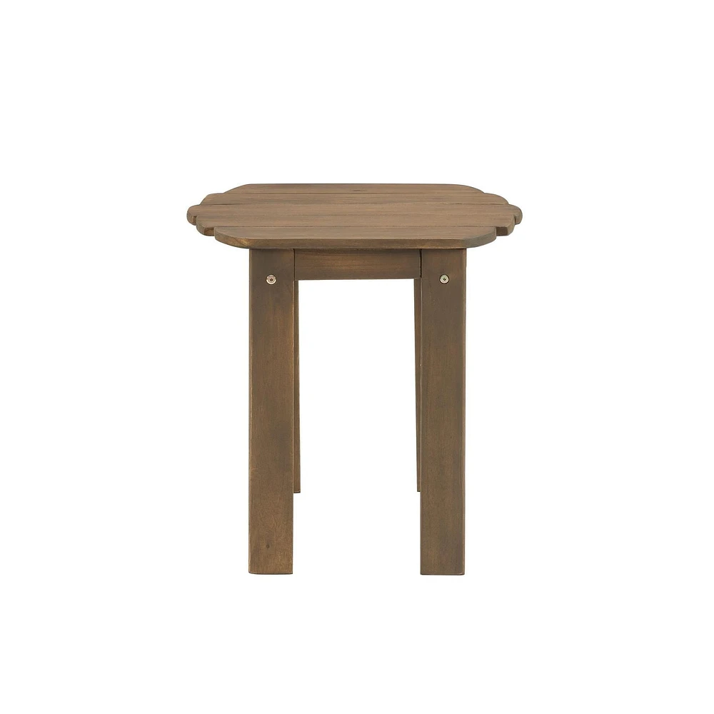 Table d'Extrémité Extérieure Adirondack en Teck