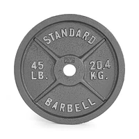 CAP Barbell Plaque de poids olympique en fonte, gris, 2,5 lb - 45 lb