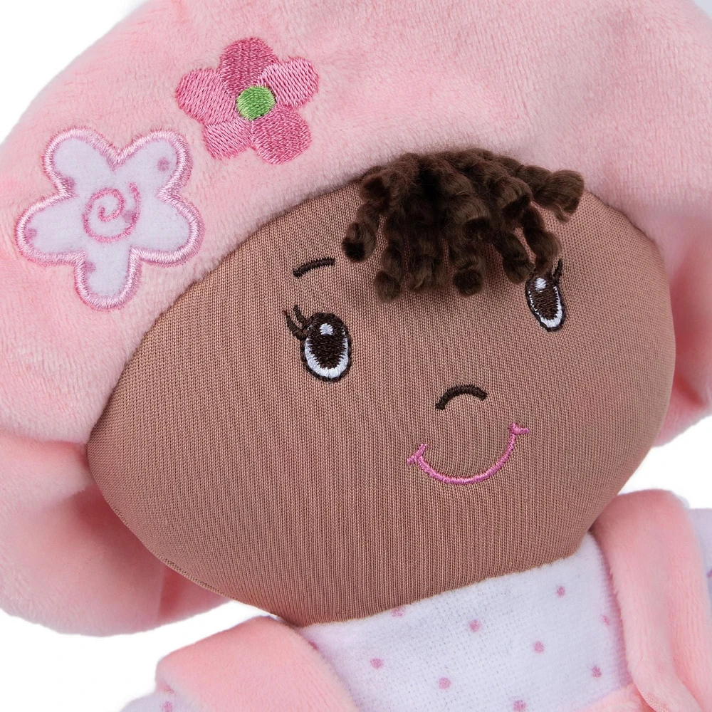 Baby GUND My First Dolly, Poupée en peluche pour bébés et tout-petits, rose/blanc, 33 cm
