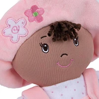 Baby GUND My First Dolly, Poupée en peluche pour bébés et tout-petits, rose/blanc, 33 cm