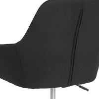 Cortana Home and Office Mid-Back Chair in Black Fabric