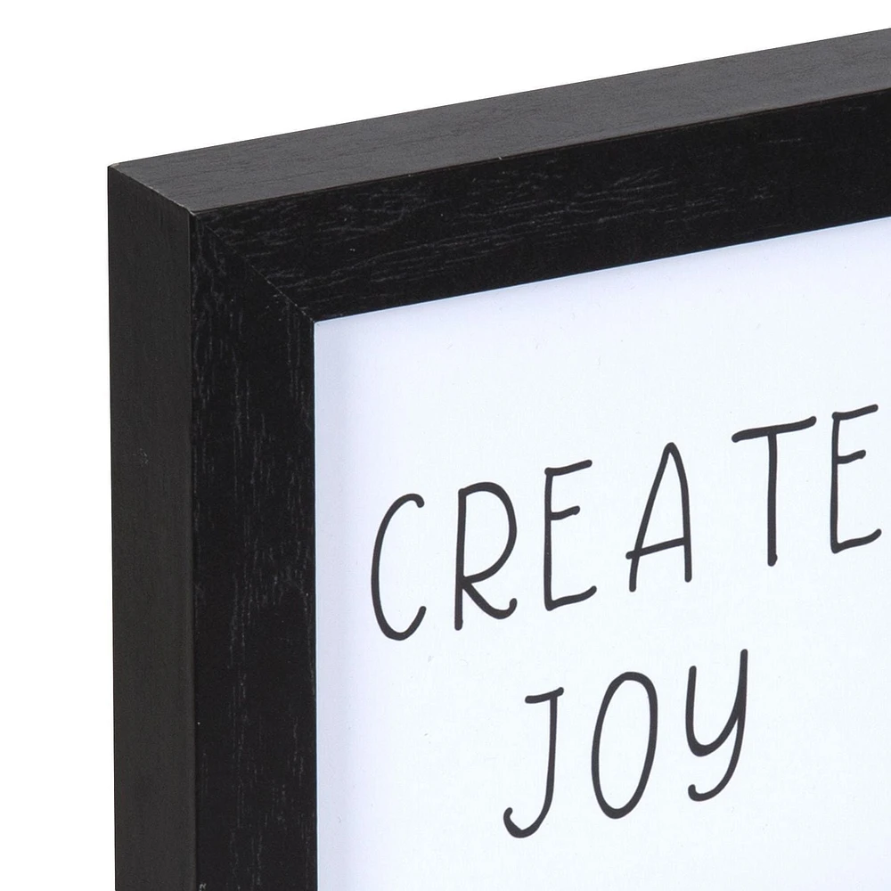 Create Joy 6x6 Framed Accent Art, 6in x 6in