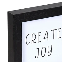 Create Joy 6x6 Framed Accent Art, 6in x 6in
