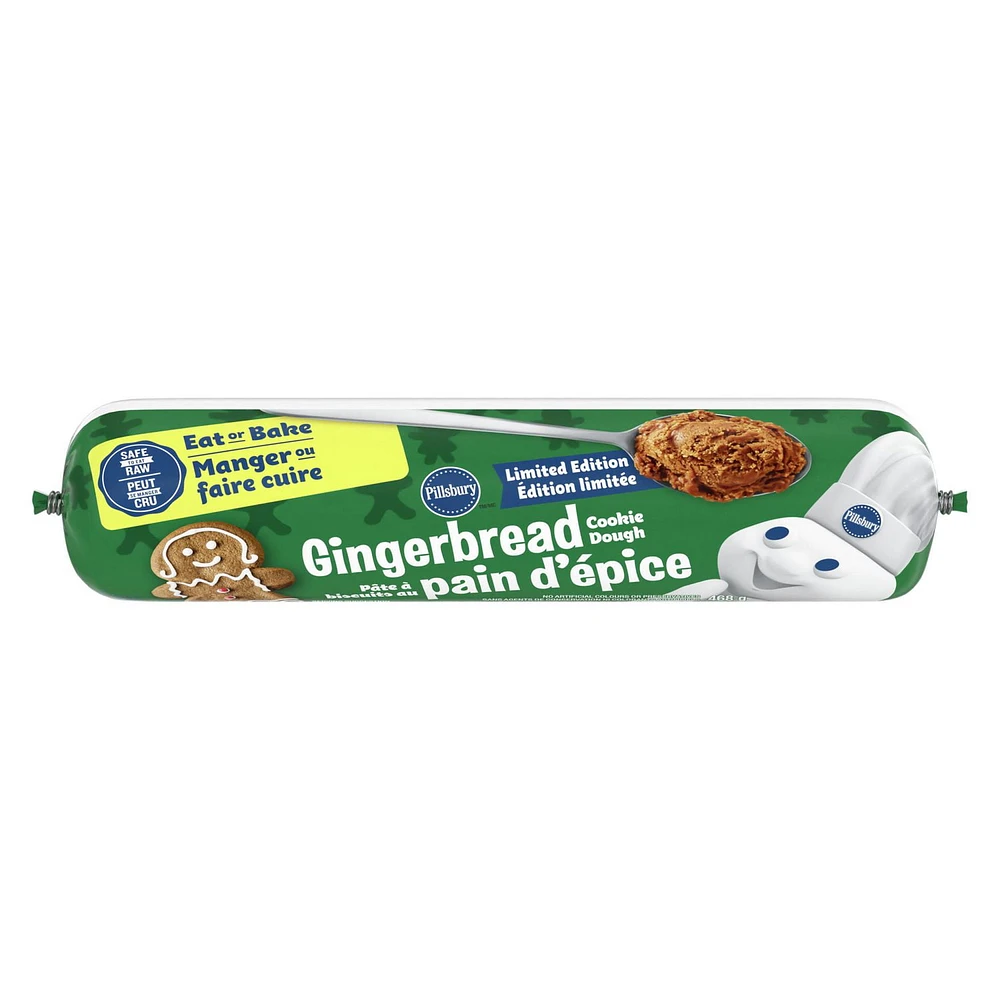 Pillsbury Ready to Bake Gingerbread Cookie Dough, 468 g