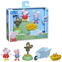 Peppa Pig Peppa's Adventures Le jardin de Peppa, jouet préscolaire avec 2 figurines et 3 accessoires, dès 3 ans