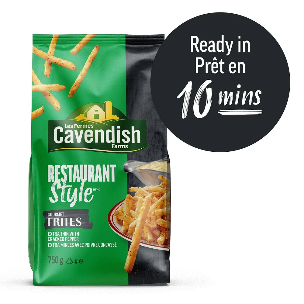 Cavendish Farms Restaurant Style Frites Extra Thin Gourmet Fries, 750 g