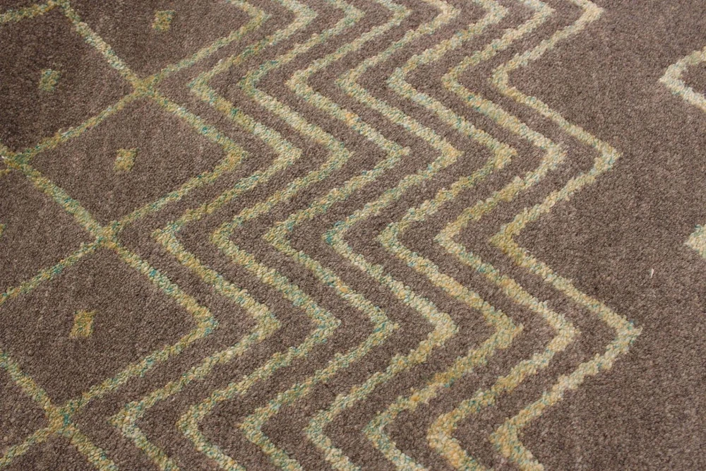 ECARPETGALLERY 5'1" x 8'2" Moroccan Eternity Hand-knotted Area Rug for Living Room, Dining Room and Bedroom in Grey