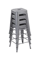 Ensemble de 4 tabourets de bar en métal de 24 po de Mainstays - Multicolores