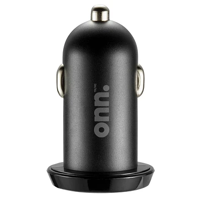 onn. Dual USB-A Ports 2.4 Amp Car Charger, Charge 2 Devices