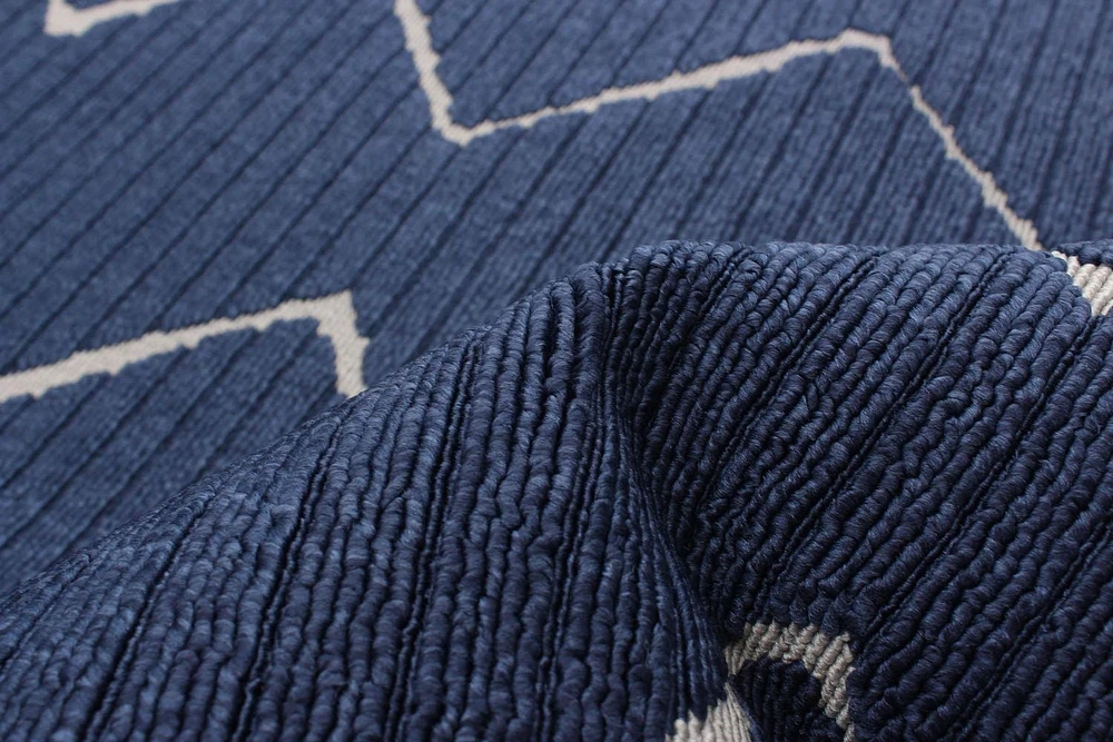 ECARPET Indoor/Outdoor for Balcony, Patio and Garden Raya Blue Rug