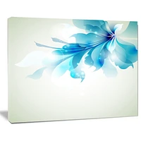 Impression sur toile « Tender Blue Abstract Flowers » Design Art