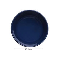 Master Bed Chiara grès 6.25 "rond bol bleu marine Glace couleur avec grès