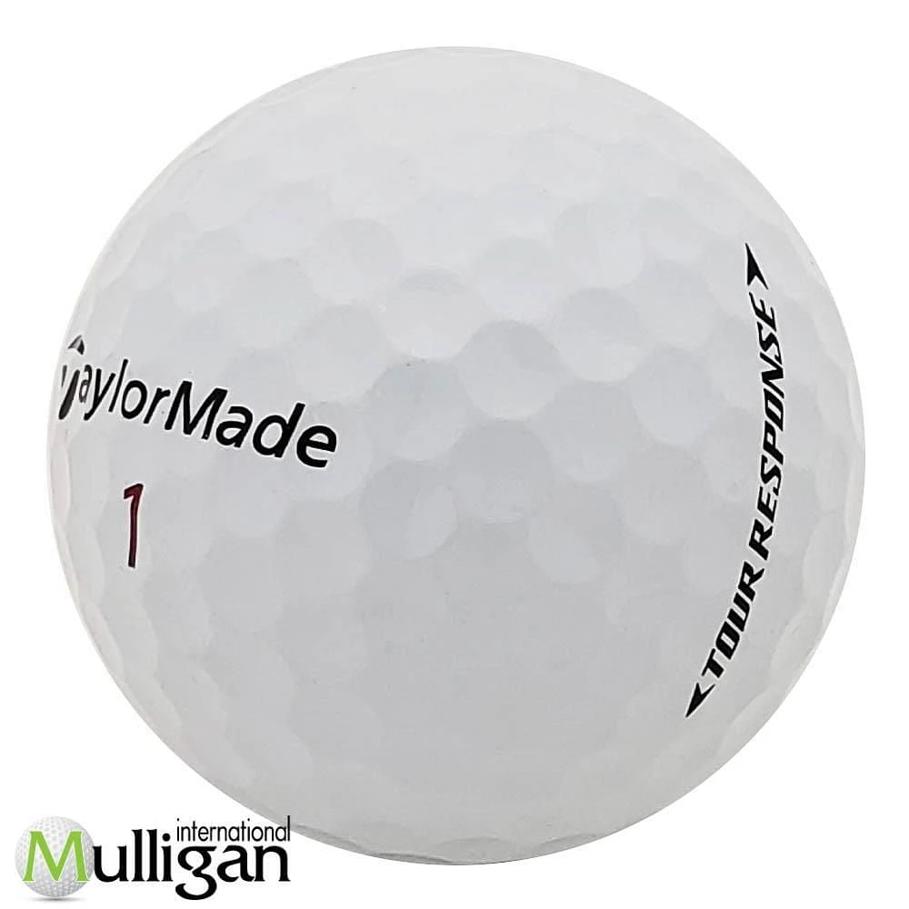 Mulligan - 12 balles de golf récupérées Taylormade Tour Response 5A, Blanc