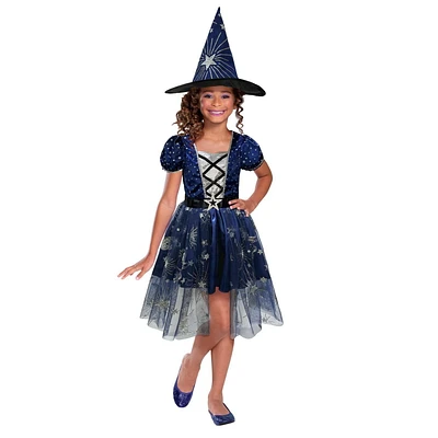 Costume de sorcière de minuit pour filles M