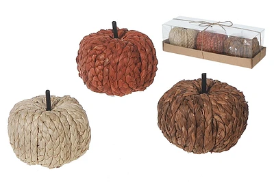 Trio De Citrouilles En Chenille