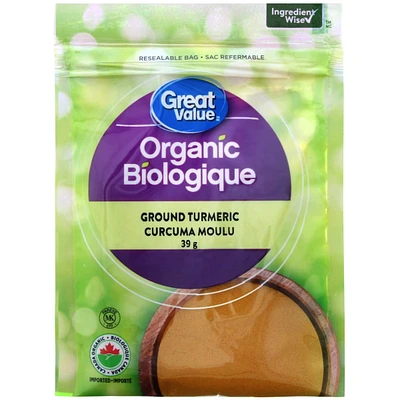 Curcuma moulu biologique Great Value 39 g