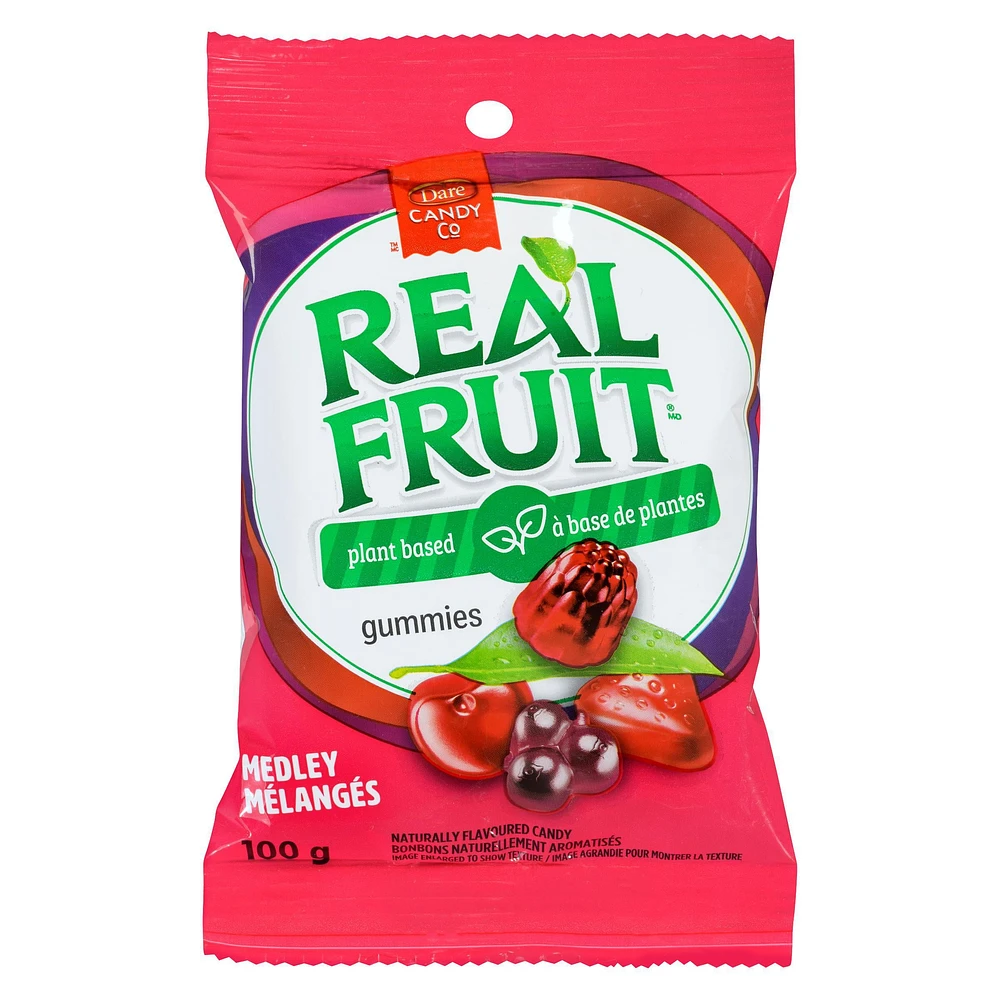 REALFRUIT Medley Plant Based Candy, Dare Real Fruit, 100g