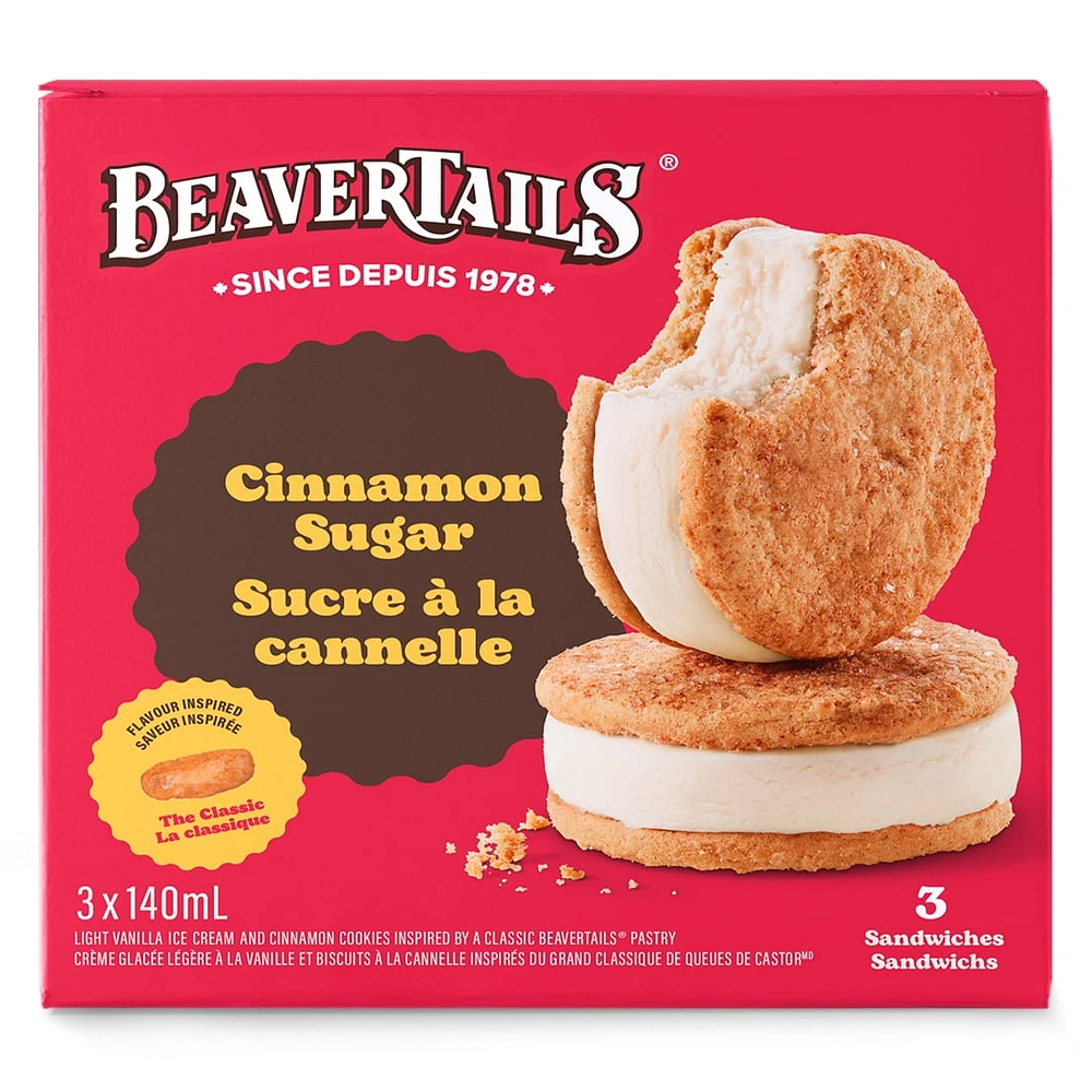 3X140MLBTVANILLA, 3x140ml Beavertail Sandwich vanilla