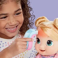 Baby Alive poupée Lulu Achoo, poupée interactive de 30 cm avec sons, lumières, mouvements et accessoires, cheveux blonds, enfants, dès 3 ans