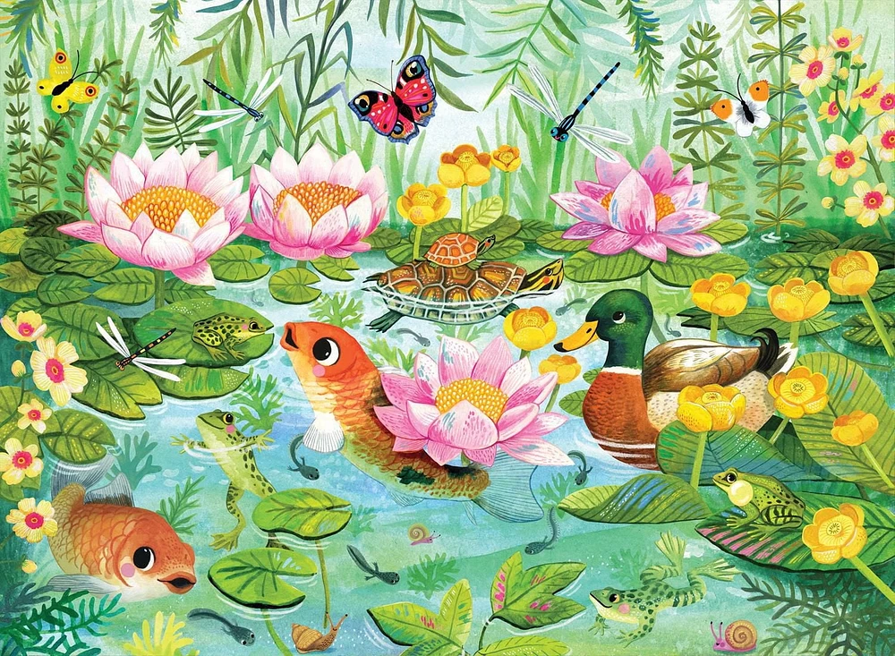 Buffalo Games - Le puzzle Explorer Puzzles - Life at the Pond - en 100 pièces