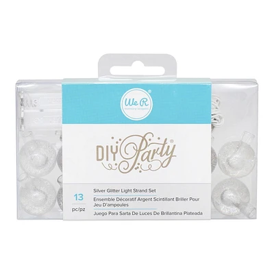 WeR DIY Party Light Strand Silver Glitter