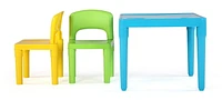 Humble Crew Kids Lightweight Table and Chair Set (2 Chairs Included)