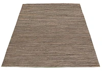 ECARPETGALLERY 5'3" x 7'7" Contemporary Cowhide Patchwork Handmade Area Rug for Living Room, Dining Room and Bedroom in Brown