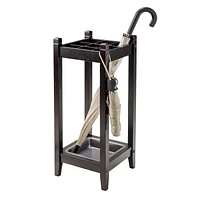 Winsome Jana Umbrella Stand with Metal Tray, Espresso- 92411