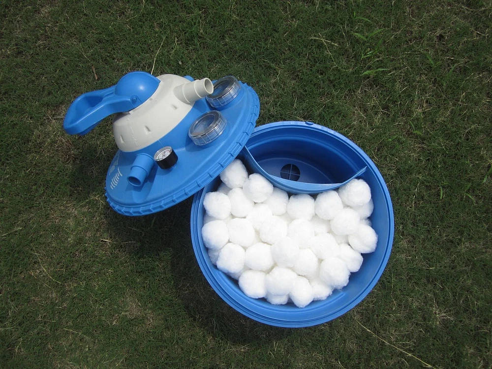 Filtre Cotton Tails 1,5 lb (Remplace 50 livres de sable) - Alternative au sable lavable pour les systèmes de pompe de filtration.