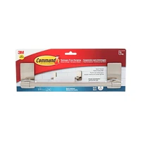 Porte-serviette à mains pour la salle de bain Command(MC), BATH41-SN-EF, nickel satiné, 1,4 kg (3 lb) BATH41-SN-EF, nickel satiné