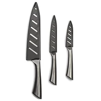 Thyme & Table Carbon Chef Knives, 3-Piece Set, Knife Set