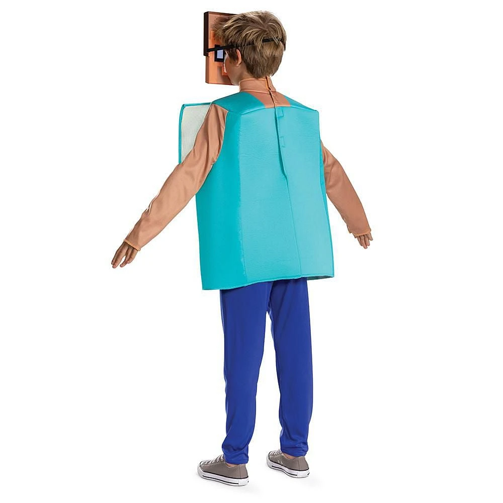 Child's Minecraft Steve Classic Plus Costume