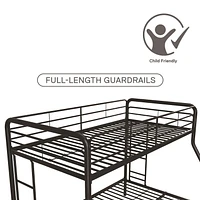 DHP Dusty Twin over Full Metal Bunk Bed