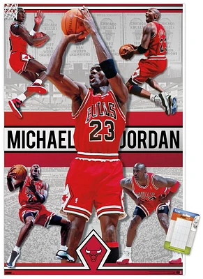 Michael Jordan - Collage Wall Poster, 22.375" x 34"