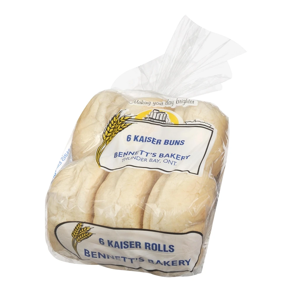 Kaiser Buns 6's, 390g / 6 Count