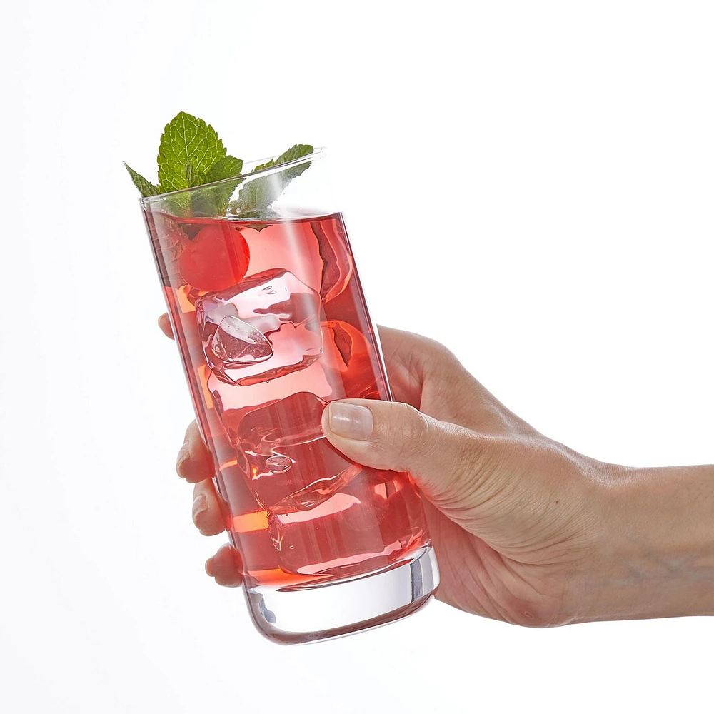 Verres Highball en Cristal Faye - 13 oz - Ensemble de 6