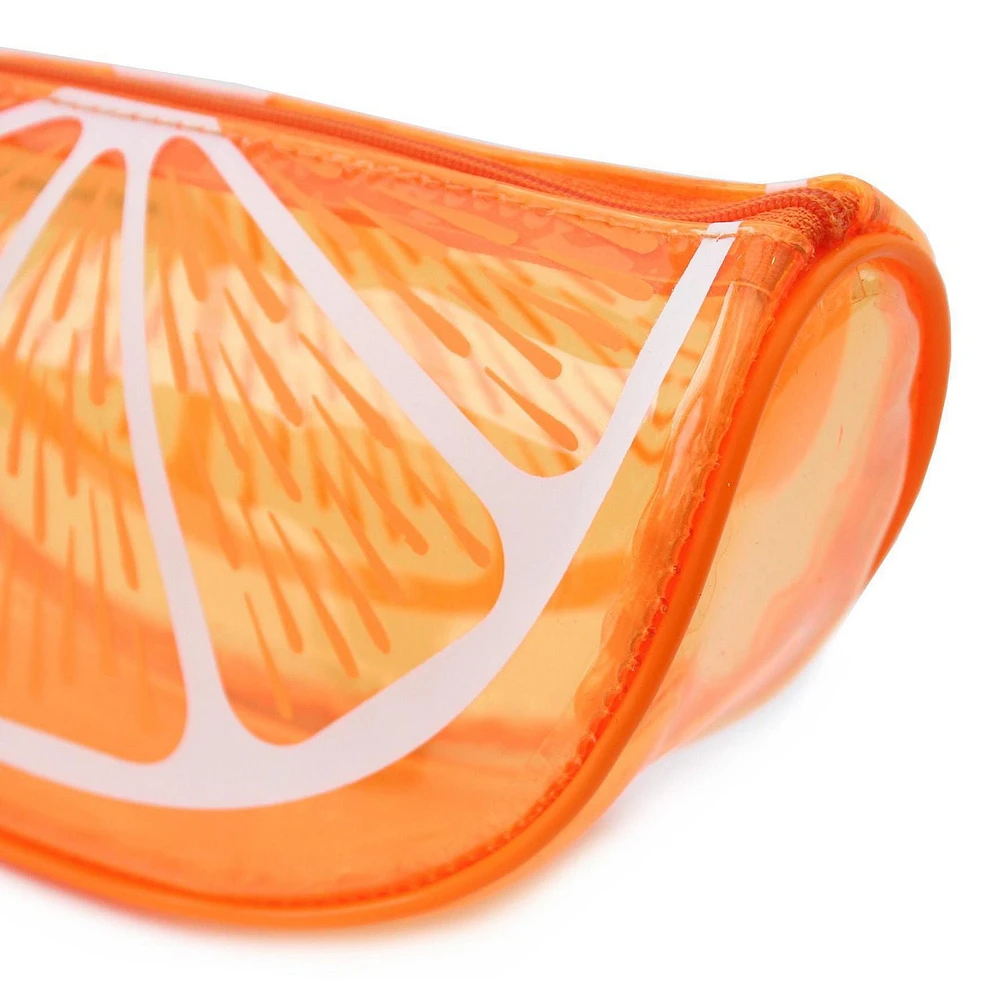 Pen+Gear Tinted Fruit Slice Pencil Pouch in Orange Design